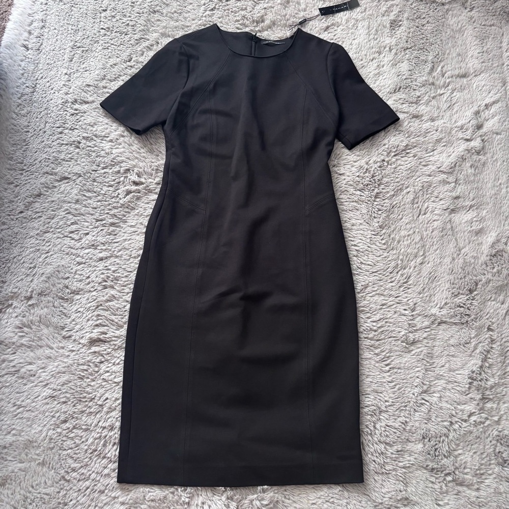 NWT T Tahiti Judianne Fitted black Sheath Dress size 4 - Picture 2 of 11